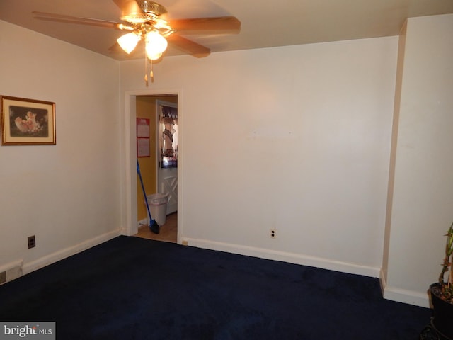 5809 Eurith Ave, Baltimore, MD 21206 - empty room featuring ceiling fan and light carpet
