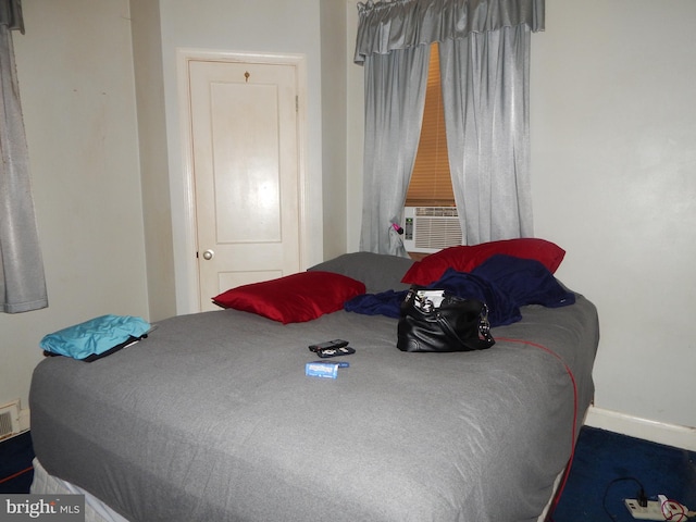 5809 Eurith Ave, Baltimore, MD 21206 - bedroom with cooling unit and baseboards