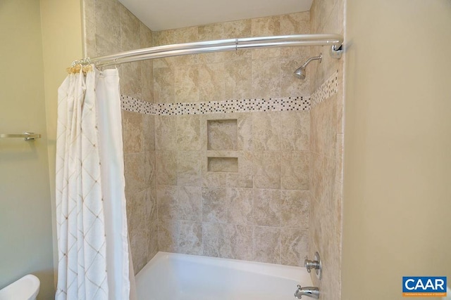 3525 Rocks Mill Ln, Charlottesville, VA 22903 - bathroom with shower / bath combination with curtain