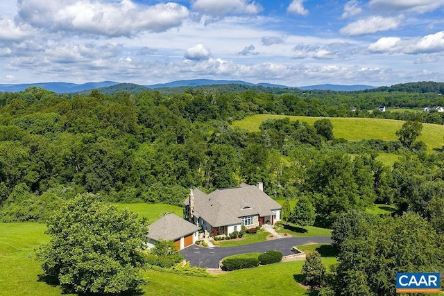 3525 Rocks Mill Ln, Charlottesville, VA 22903 - view from above of property with a mountain backdrop