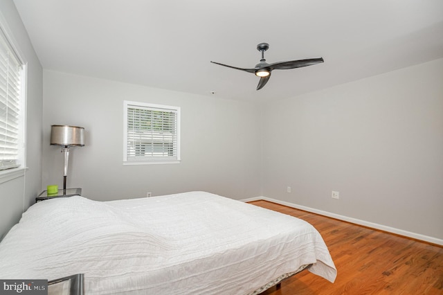 9016 Greylock St, Alexandria, VA 22308 - bedroom with wood finished floors and ceiling fan