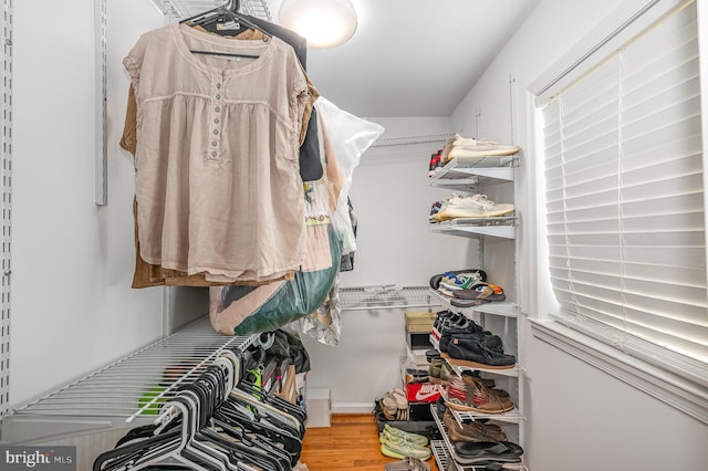 9016 Greylock St, Alexandria, VA 22308 - spacious closet featuring wood finished floors