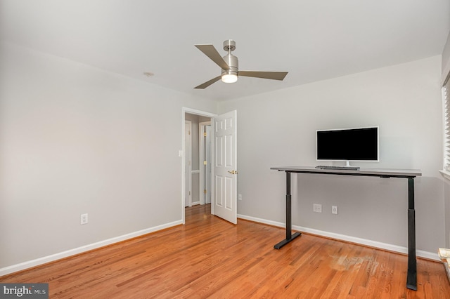 9016 Greylock St, Alexandria, VA 22308 - unfurnished bedroom featuring wood finished floors and ceiling fan