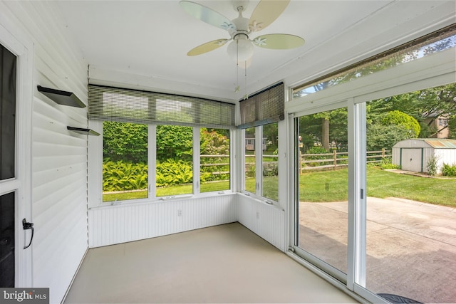 510 Revere Ct, Hockessin, DE 19707 - unfurnished sunroom featuring ceiling fan
