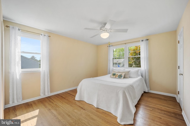 510 Revere Ct, Hockessin, DE 19707 - bedroom featuring light wood-style flooring and ceiling fan