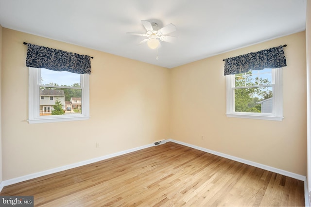 510 Revere Ct, Hockessin, DE 19707 - spare room with light wood-style floors and ceiling fan