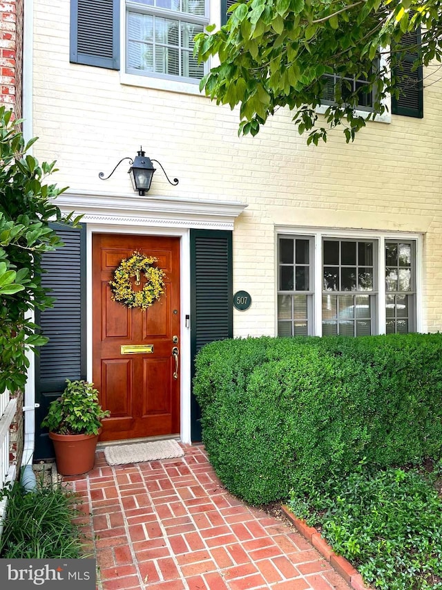 507 S Royal St, Alexandria, VA 22314 - property entrance with brick siding