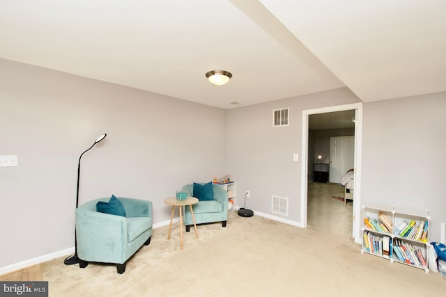 14813 Blackburn Rd, Burtonsville, MD 20866 - sitting room featuring carpet and baseboards