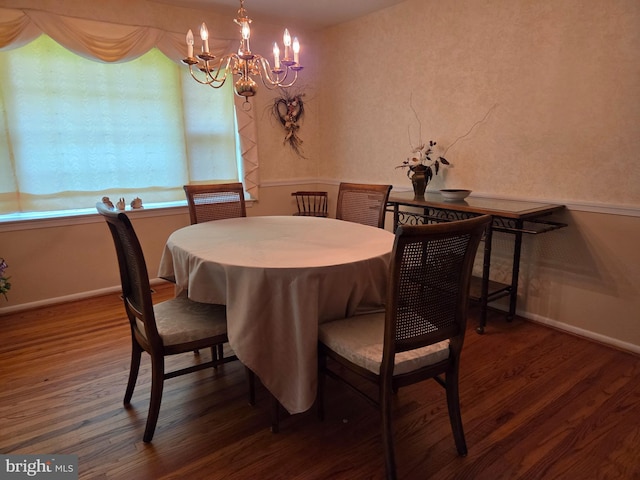 100 E Eagle Ln, Cherry Hill, NJ 08003 - dining room with wood finished floors and a chandelier