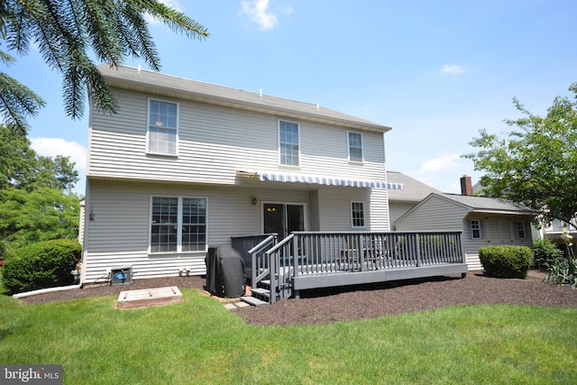 321 Coventry Ln, Lititz, PA 17543 - back of property featuring a deck and a lawn