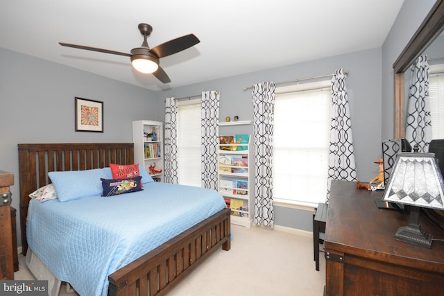 321 Coventry Ln, Lititz, PA 17543 - bedroom with light colored carpet, multiple windows, and ceiling fan