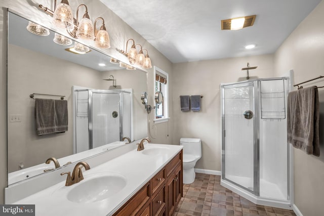 220 Longview Blvd, Gettysburg, PA 17325 - bathroom with a shower stall and double vanity