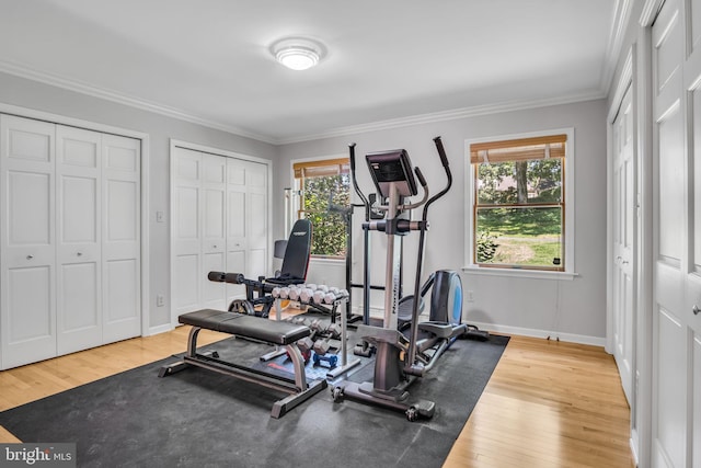 220 Longview Blvd, Gettysburg, PA 17325 - workout room with wood finished floors and ornamental molding