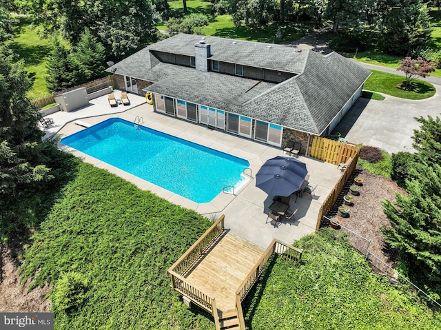 220 Longview Blvd, Gettysburg, PA 17325 - view of pool with a patio area, a fenced backyard, and outdoor dining space