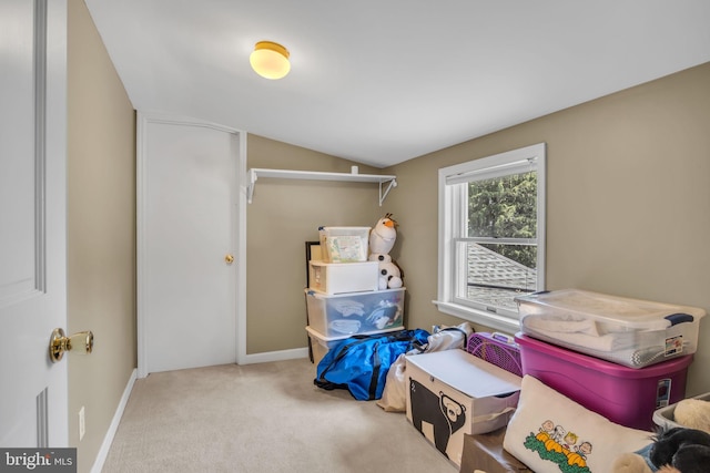 220 Longview Blvd, Gettysburg, PA 17325 - carpeted bedroom with lofted ceiling and baseboards
