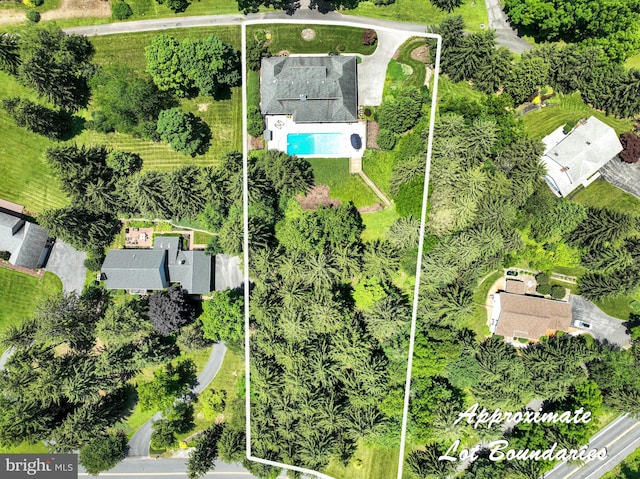 220 Longview Blvd, Gettysburg, PA 17325 - aerial overview of property's location featuring property parcel outlined and a pool