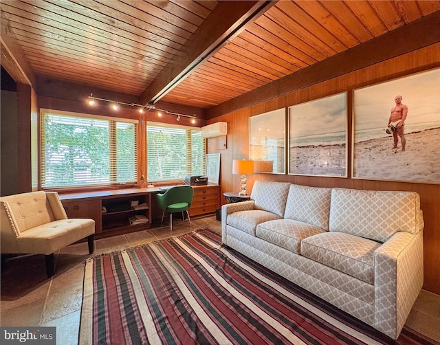 617 Old Mill Rd, Gettysburg, PA 17325 - sunroom / solarium with rail lighting and a wall unit AC