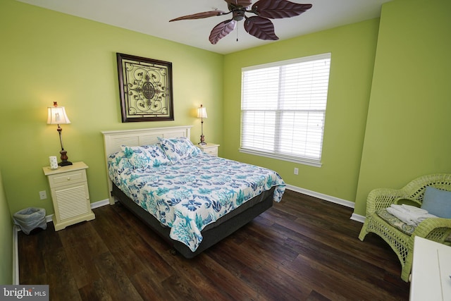 38337 N Mill Ln Unit 116, Ocean View, DE 19970 - bedroom with wood finished floors and a ceiling fan
