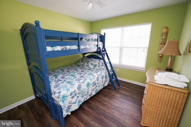 38337 N Mill Ln Unit 116, Ocean View, DE 19970 - bedroom featuring wood finished floors and a ceiling fan