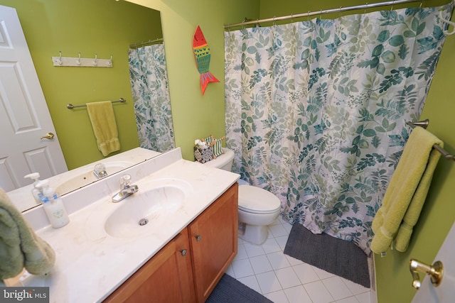 38337 N Mill Ln Unit 116, Ocean View, DE 19970 - full bathroom with vanity, tile patterned floors, and a shower with shower curtain
