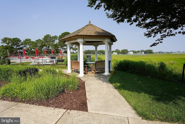 38337 N Mill Ln Unit 116, Ocean View, DE 19970 - view of yard with a gazebo