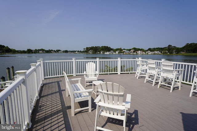 38337 N Mill Ln Unit 116, Ocean View, DE 19970 - wooden deck featuring a water view