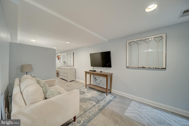 1842 N Capitol St NW, Washington, DC 20002 - living room with baseboards and recessed lighting