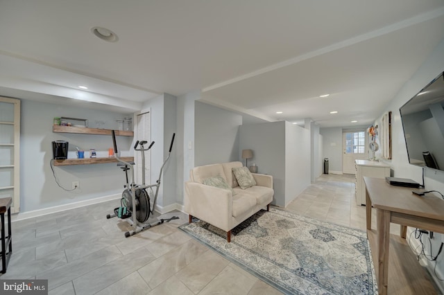1842 N Capitol St NW, Washington, DC 20002 - living area with recessed lighting and baseboards