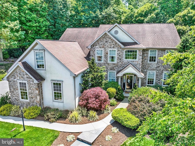 404 Herington Dr, Reading, PA 19608 - view of front of home featuring stone siding and stucco siding