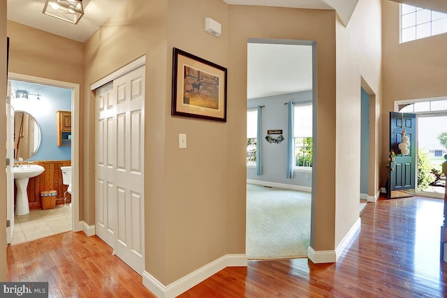 404 Herington Dr, Reading, PA 19608 - hallway featuring wood finished floors