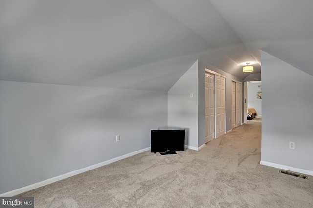 404 Herington Dr, Reading, PA 19608 - additional living space with carpet floors and vaulted ceiling