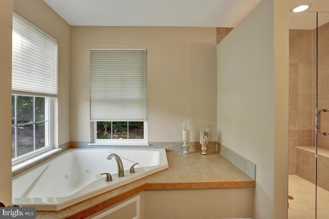 404 Herington Dr, Reading, PA 19608 - full bathroom with a tub with jets and tiled shower