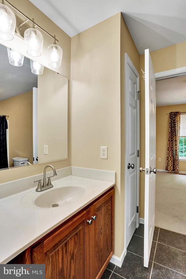 404 Herington Dr, Reading, PA 19608 - bathroom featuring vanity and tile patterned flooring