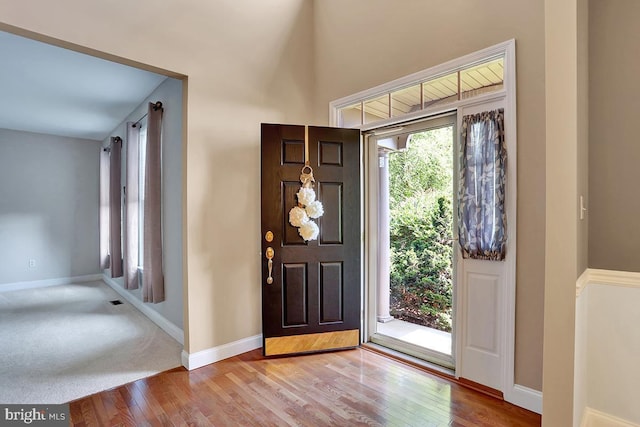 404 Herington Dr, Reading, PA 19608 - entryway featuring wood finished floors and baseboards
