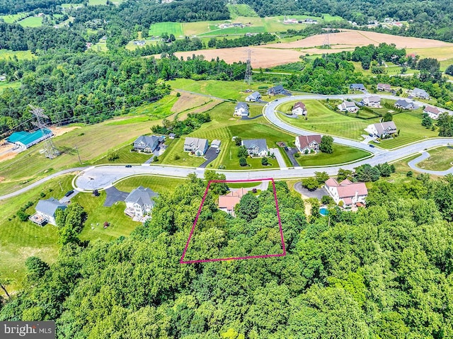 404 Herington Dr, Reading, PA 19608 - aerial overview of property's location with property parcel outlined