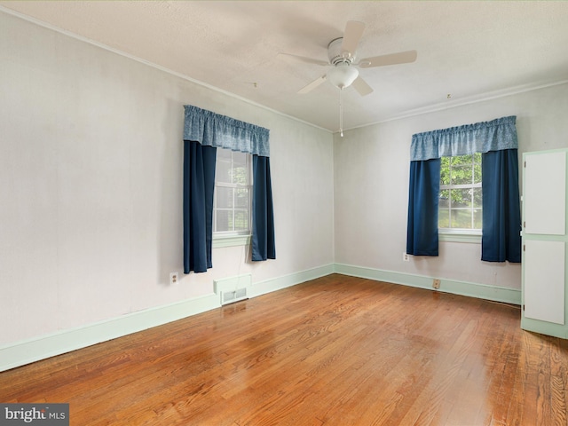 55 W Duck St, Front Royal, VA 22630 - spare room with crown molding, wood finished floors, and ceiling fan