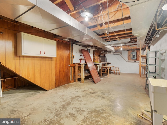 55 W Duck St, Front Royal, VA 22630 - unfinished basement with electric panel