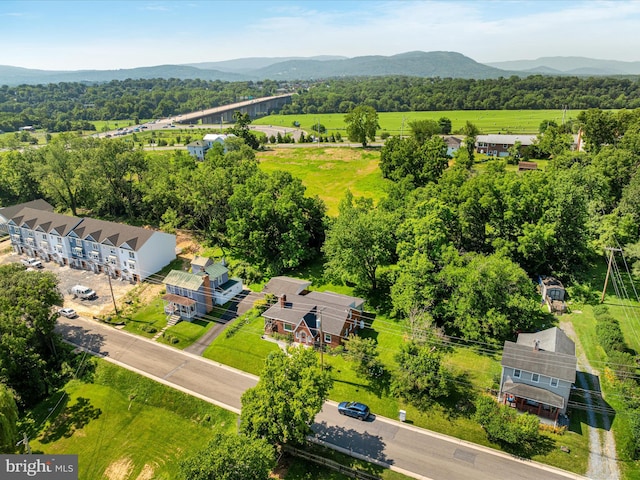55 W Duck St, Front Royal, VA 22630 - drone / aerial view of a mountainous background