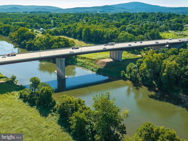 55 W Duck St, Front Royal, VA 22630 - bird's eye view of a notable bridge and a water and mountain view