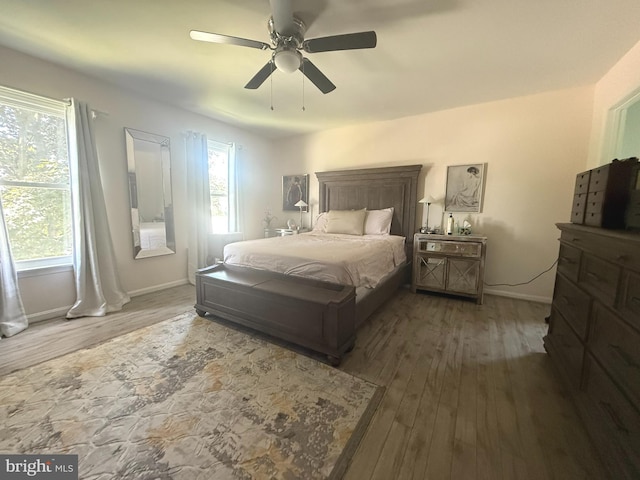 7 Old Farm Ln, New Freedom, PA 17349 - bedroom featuring wood finished floors and ceiling fan