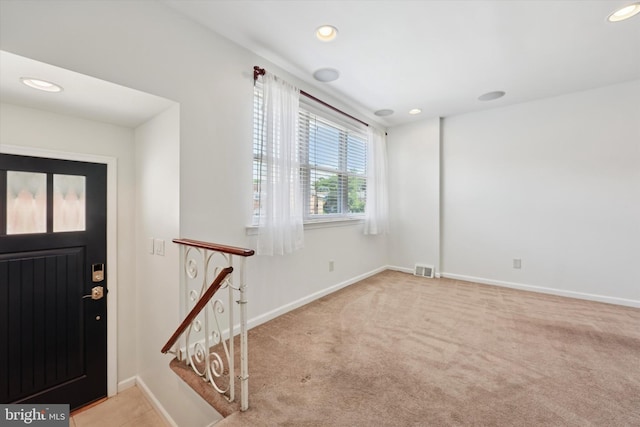 260 Rock St, Philadelphia, PA 19128 - carpeted entryway with recessed lighting