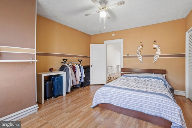 5563 Loretto Ave, Philadelphia, PA 19124 - bedroom featuring wood finished floors and a ceiling fan