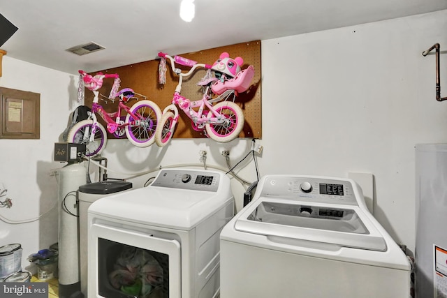 28 Wister Way, Reading, PA 19606 - washroom featuring washer and clothes dryer and water heater