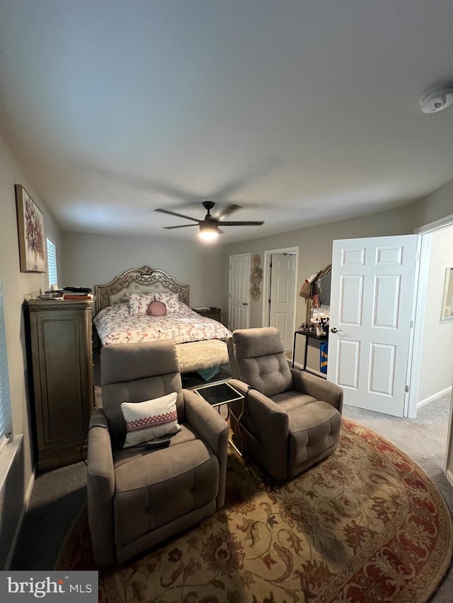 44 Meadowrue Ln, Sicklerville, NJ 08081 - carpeted bedroom featuring a ceiling fan and baseboards