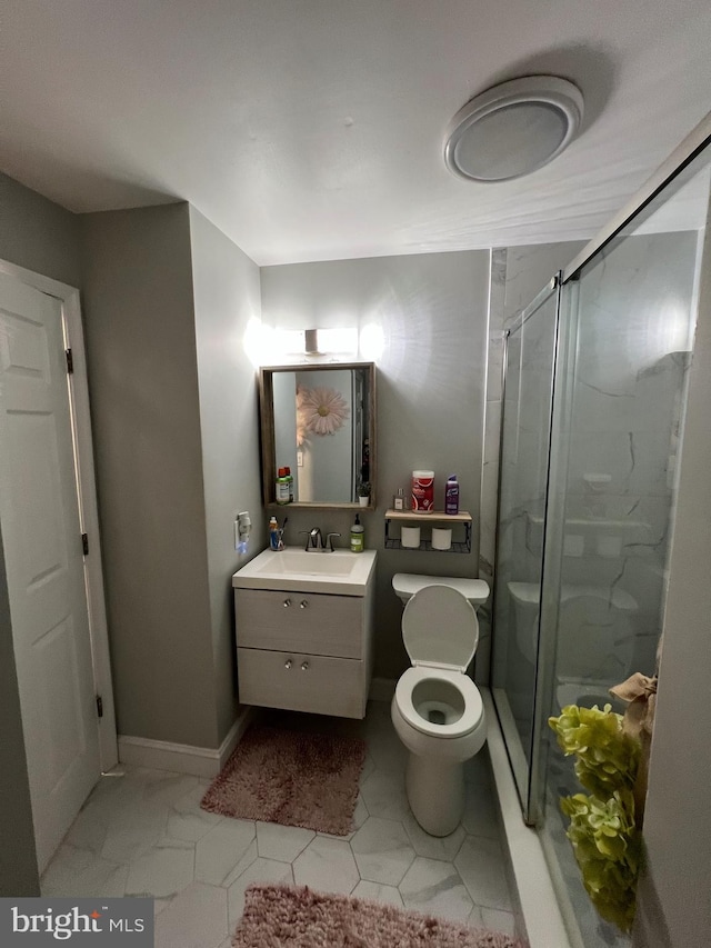 44 Meadowrue Ln, Sicklerville, NJ 08081 - bathroom with vanity and a stall shower