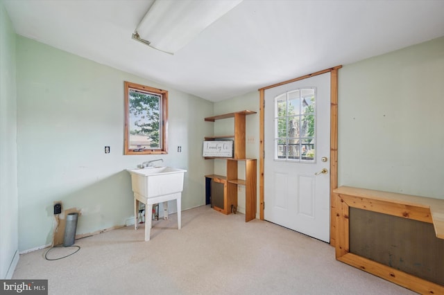 1102 Walnut, Collingdale, PA 19023 - laundry area with carpet
