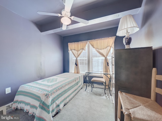 7317 Jubilee Cir, Elkridge, MD 21075 - carpeted bedroom featuring ceiling fan