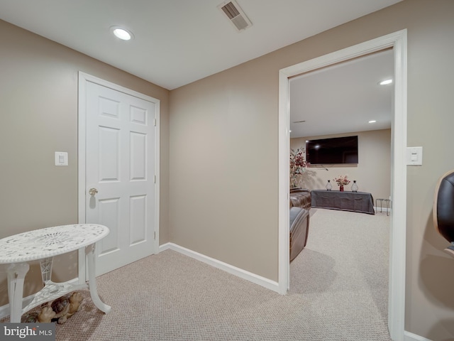 7317 Jubilee Cir, Elkridge, MD 21075 - hallway with carpet flooring and recessed lighting