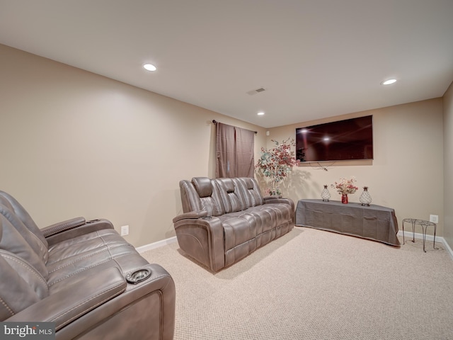 7317 Jubilee Cir, Elkridge, MD 21075 - carpeted cinema room with baseboards and recessed lighting