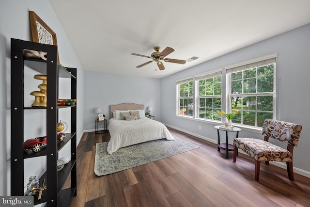 14908 Slippery Elm Ct, Woodbridge, VA 22193 - bedroom featuring wood finished floors and ceiling fan